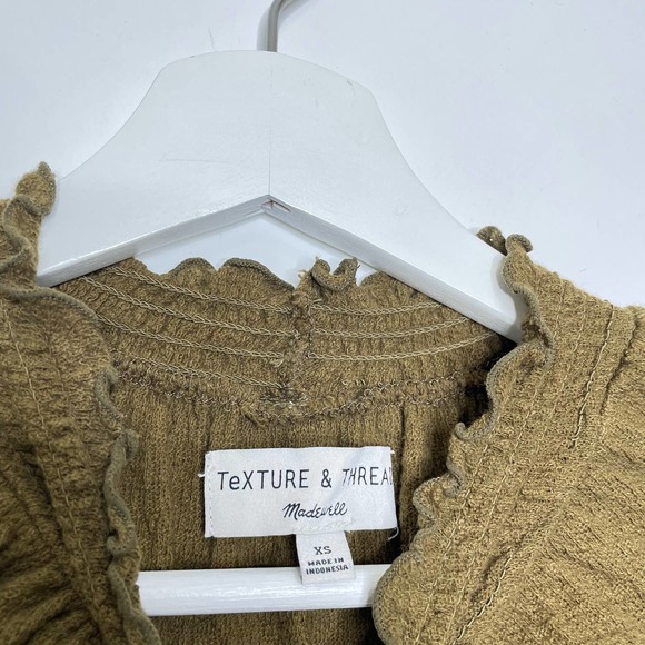 MADEWELL TEXTURE & THREAD | Gauze Mock Neck | XS - Picture 5 of 5